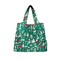 Wrapables Medium Foldable Tote Nylon Reusable Grocery Bag (Set of 2), Christmas Green